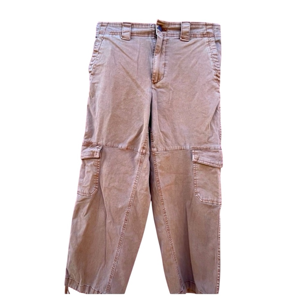 Old Navy Tan Cargo Pants Relaxed Fit Size M Preowned excellent condition